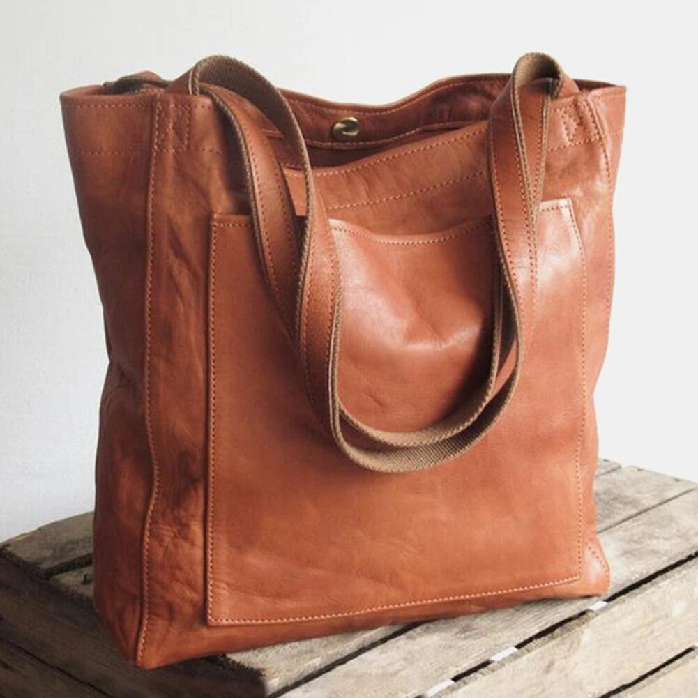 Bolso de hombro vintage estructurado con asa superior