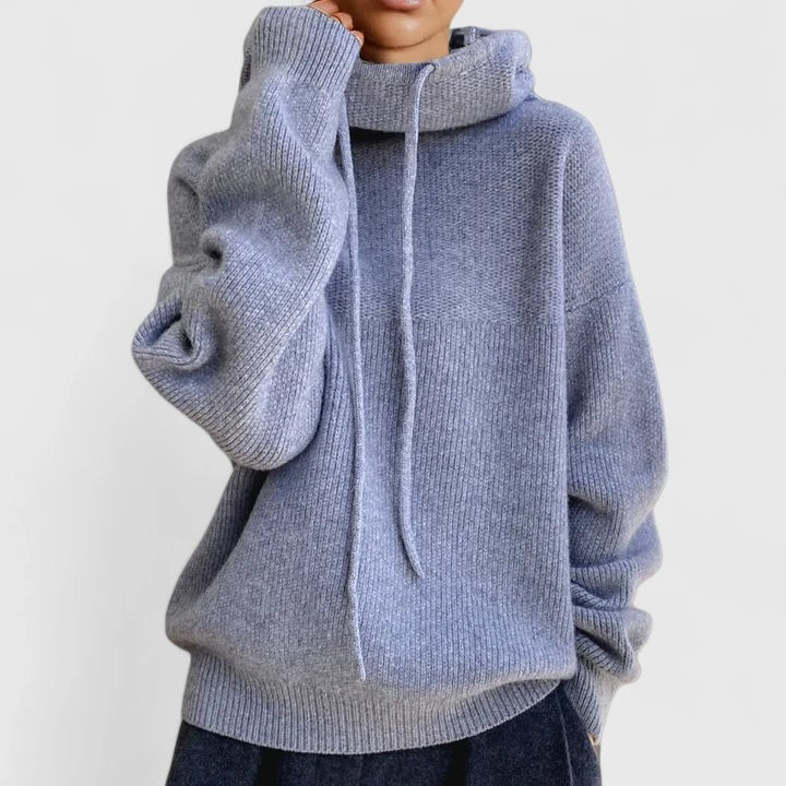 Jersey de punto oversize con capucha