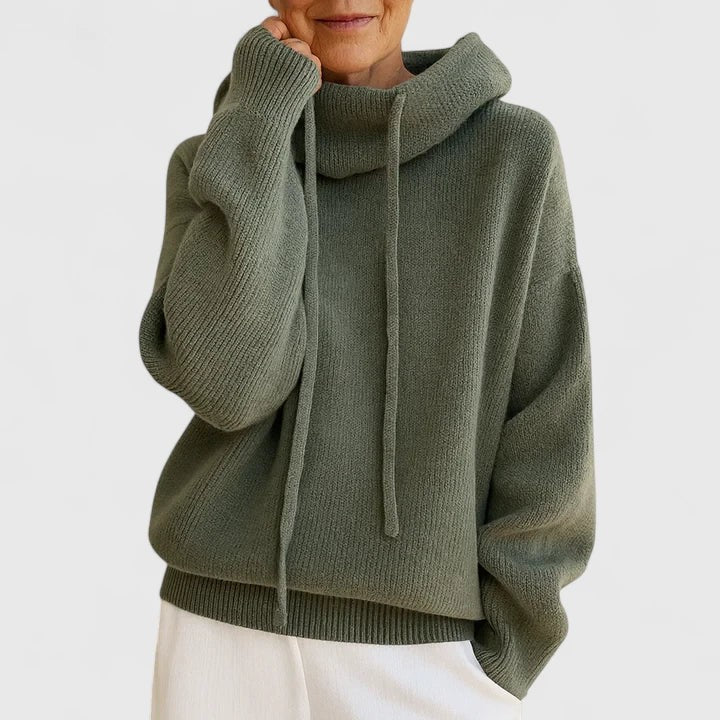 Jersey de punto oversize con capucha
