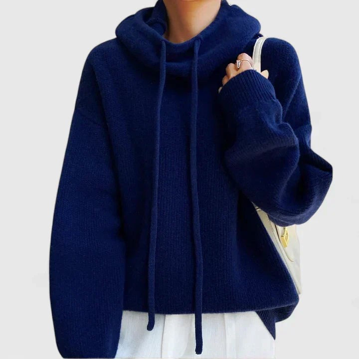 Jersey de punto oversize con capucha