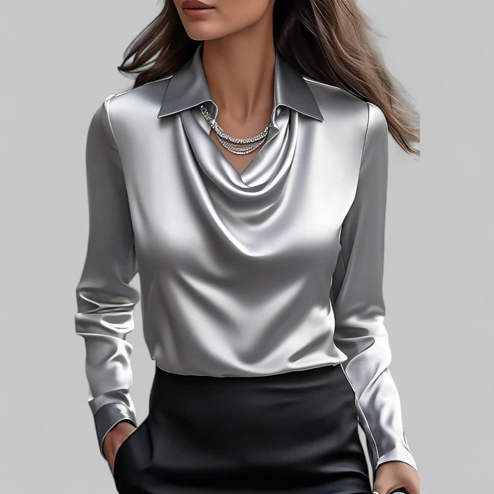 Blusa elegante de satén