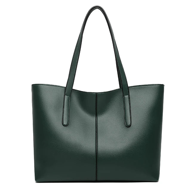 Bolso tote amplio y estructurado con doble asa de hombro