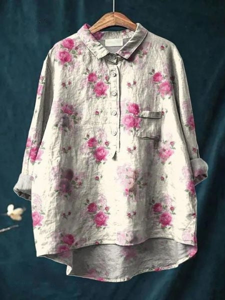 Camisa con estampado floral