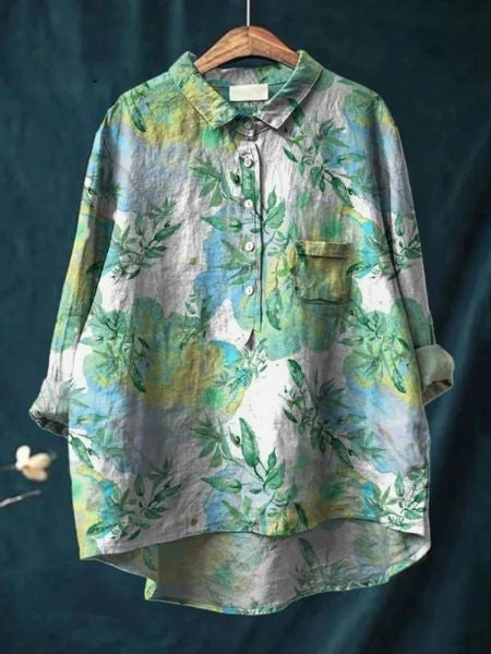 Camisa con estampado floral