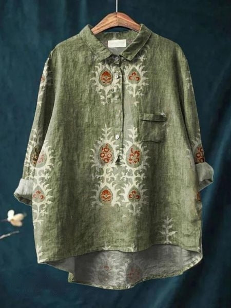 Camisa con estampado floral