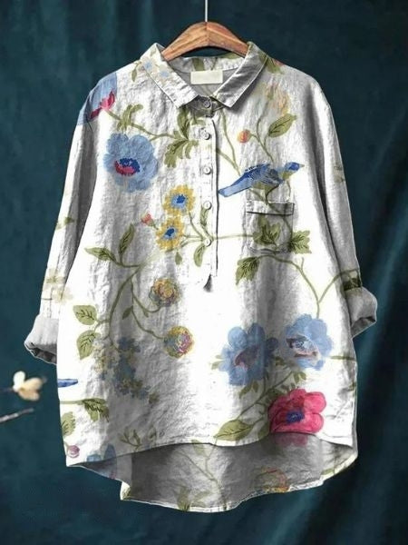Camisa con estampado floral