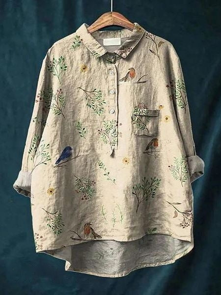 Camisa con estampado floral