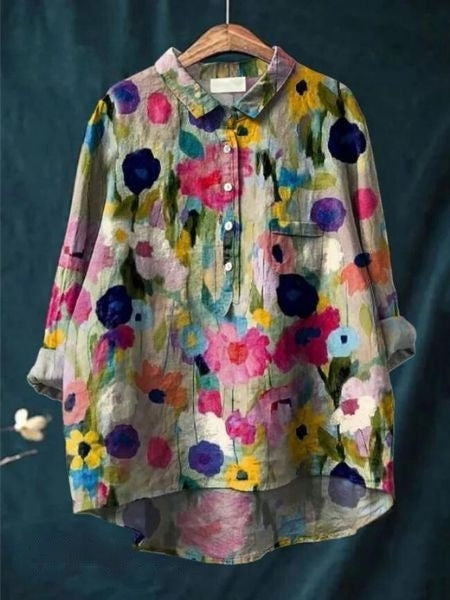 Camisa con estampado floral