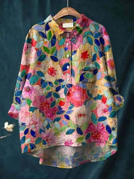 Camisa con estampado floral