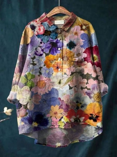 Camisa con estampado floral