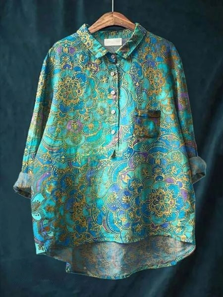 Camisa con estampado floral