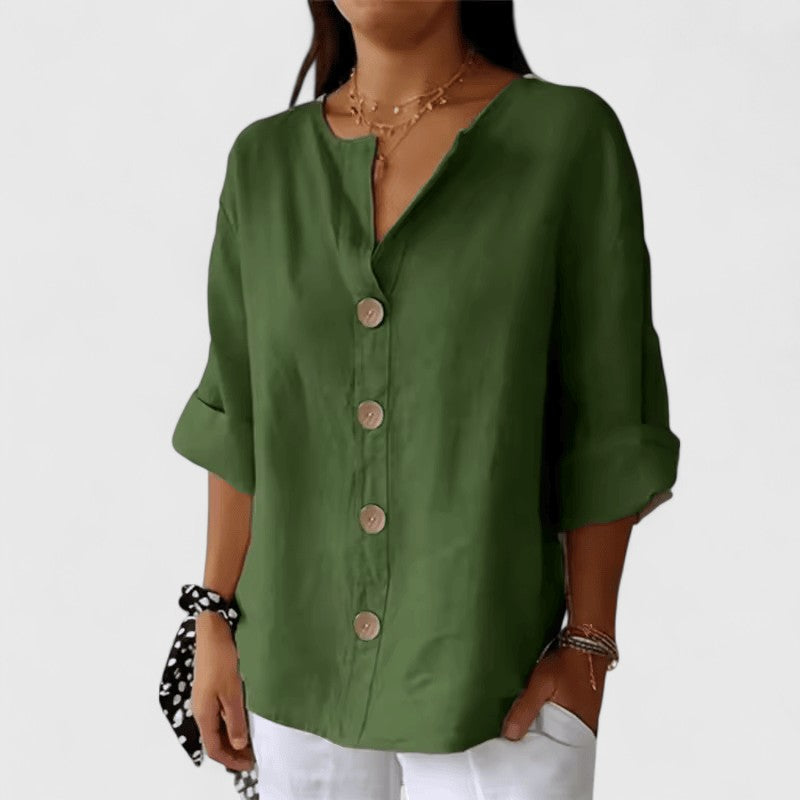 Blusa holgada con botones