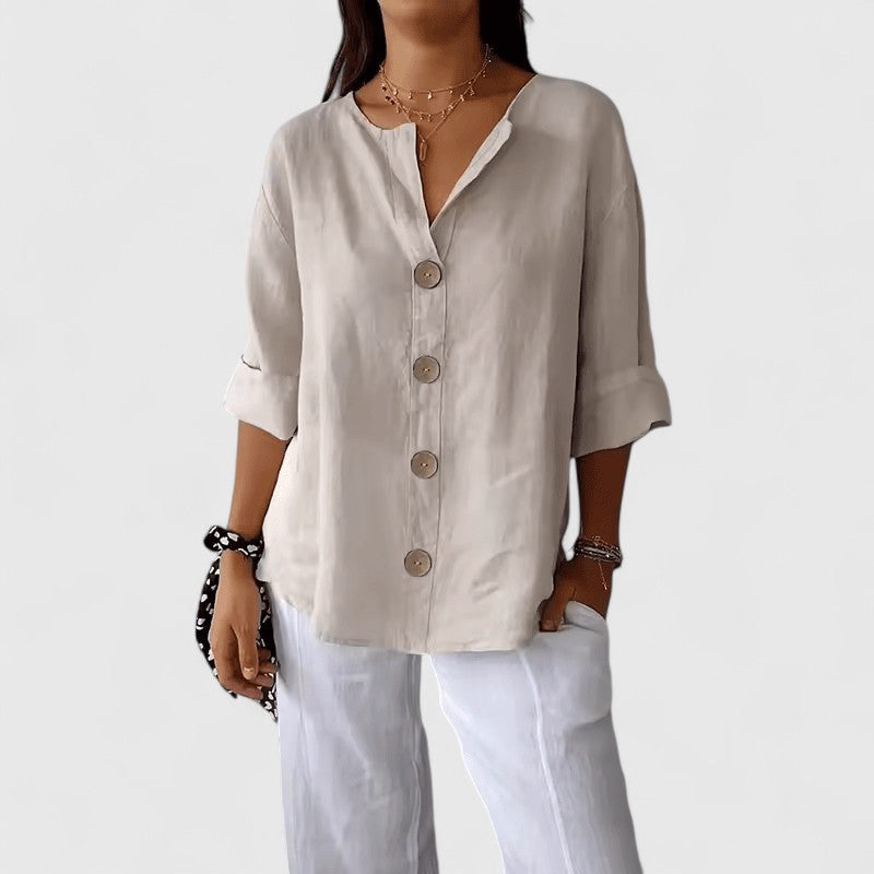 Blusa holgada con botones
