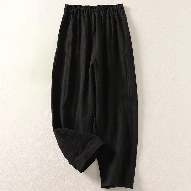 Pantalones holgados con cintura elástica