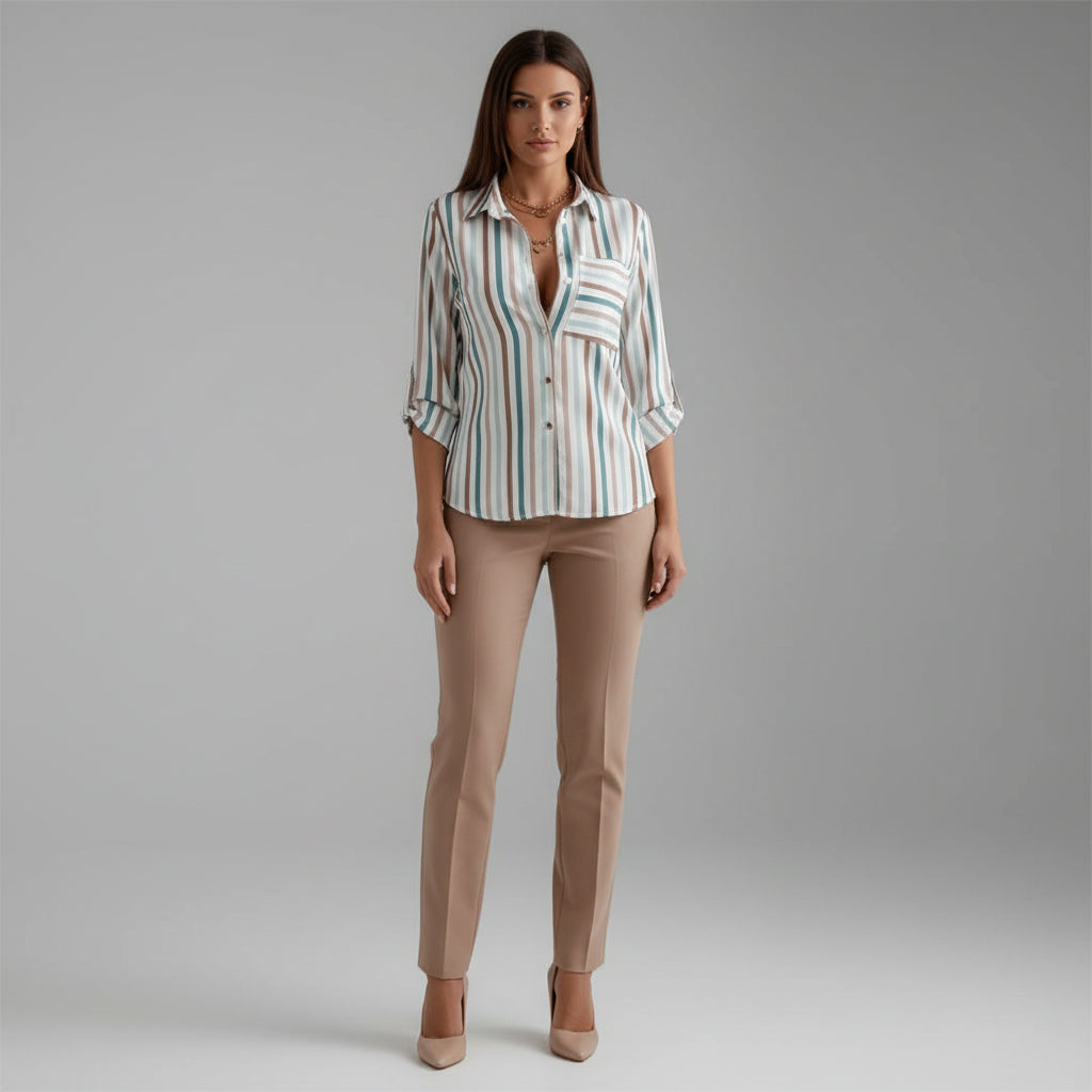 Camisa holgada estampada