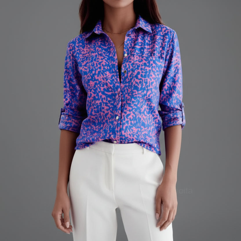 Camisa holgada estampada