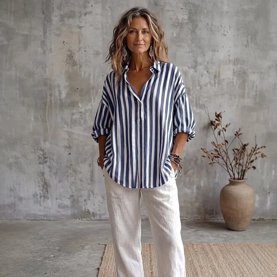 Blusa holgada a rayas