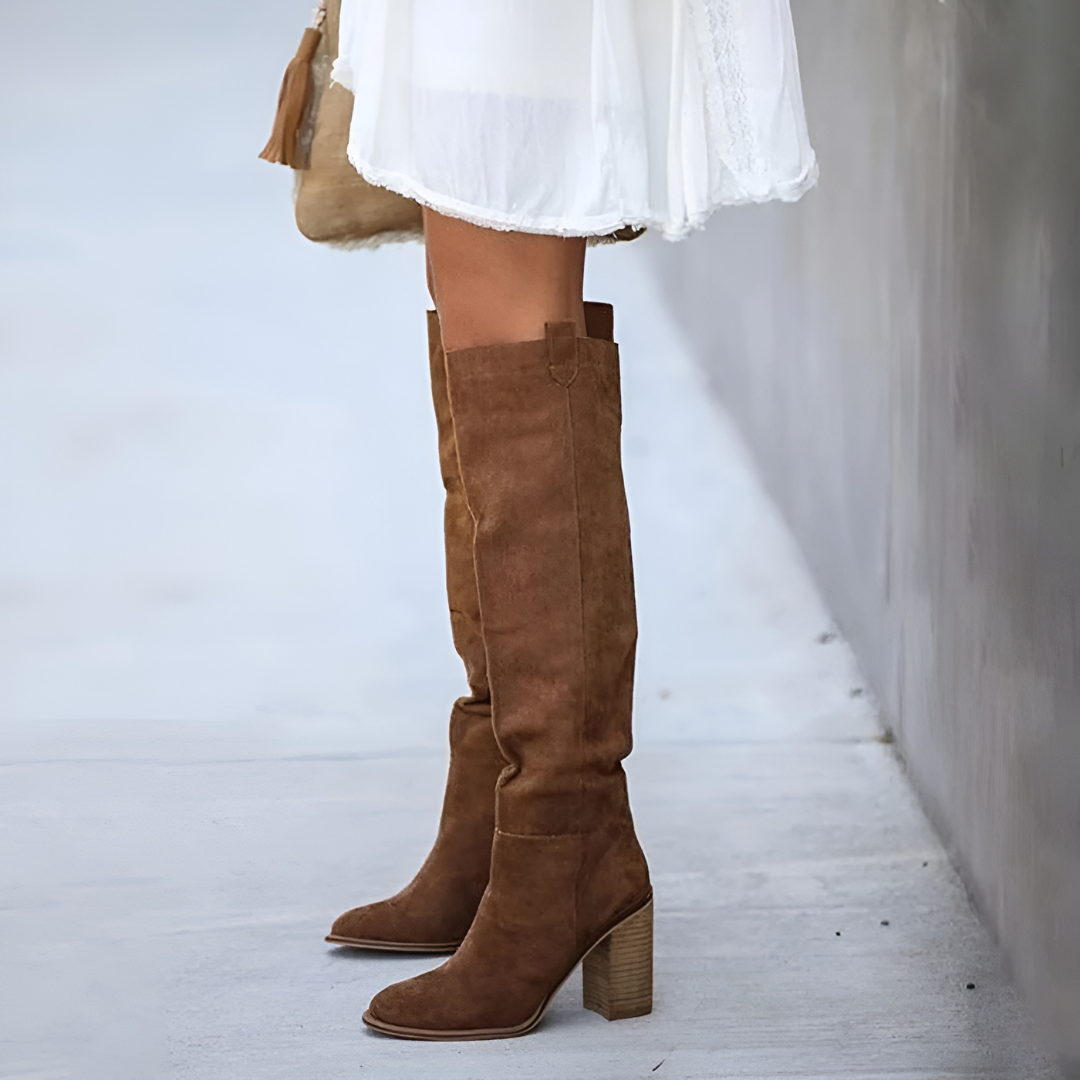Botas altas hasta la rodilla elegantes para mujer