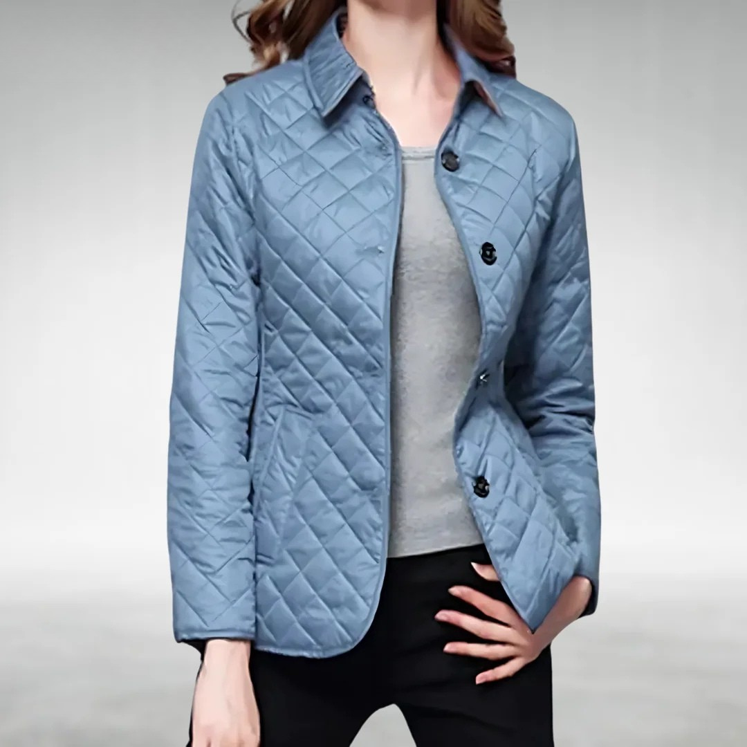 Chaqueta acolchada ligera con cierre de cremallera
