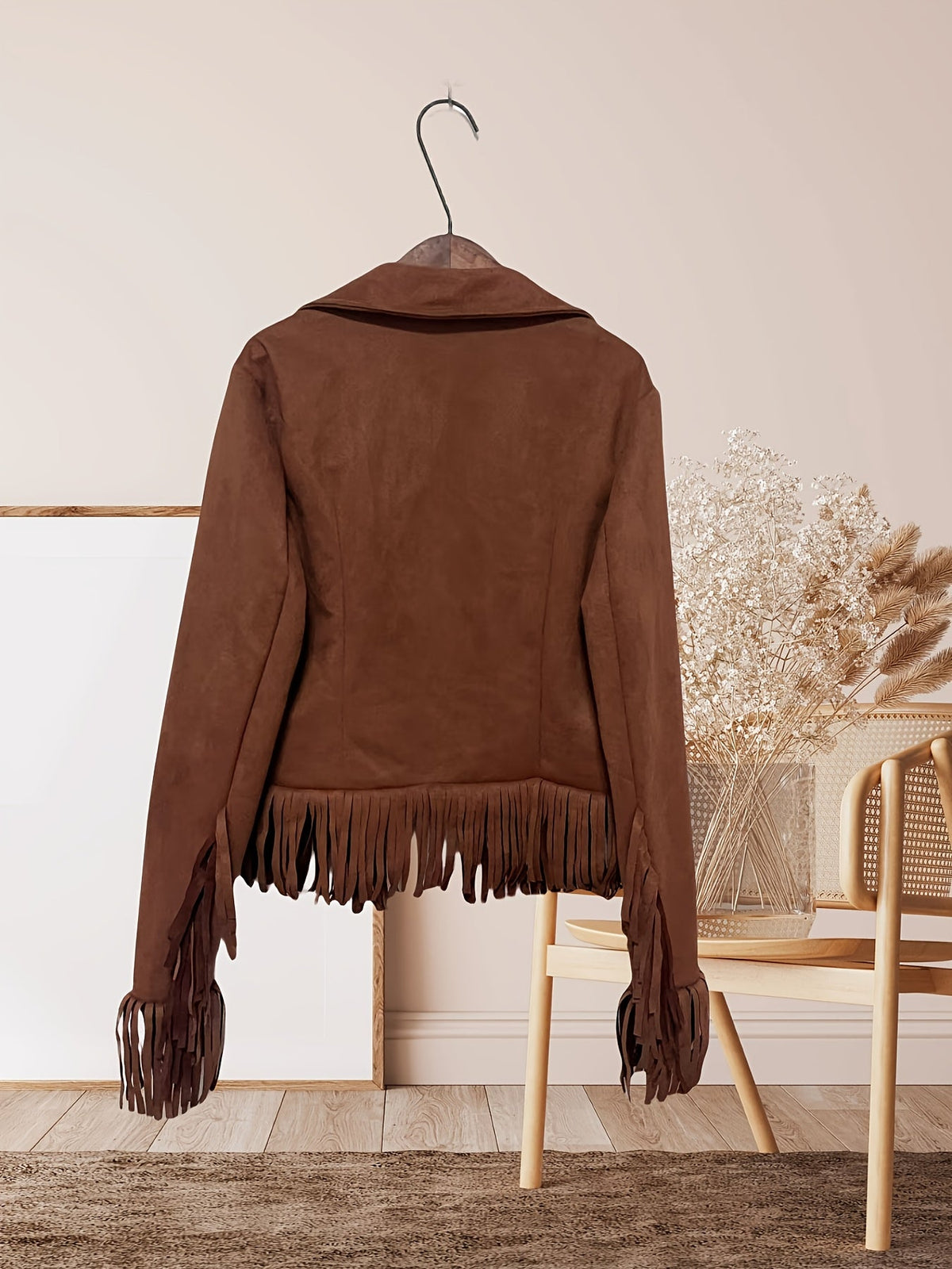 Chaqueta de flecos estilo western