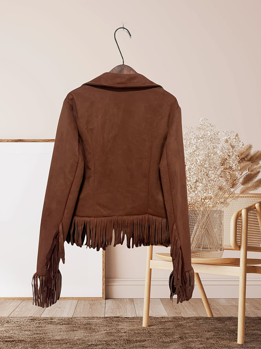 Chaqueta de flecos estilo western