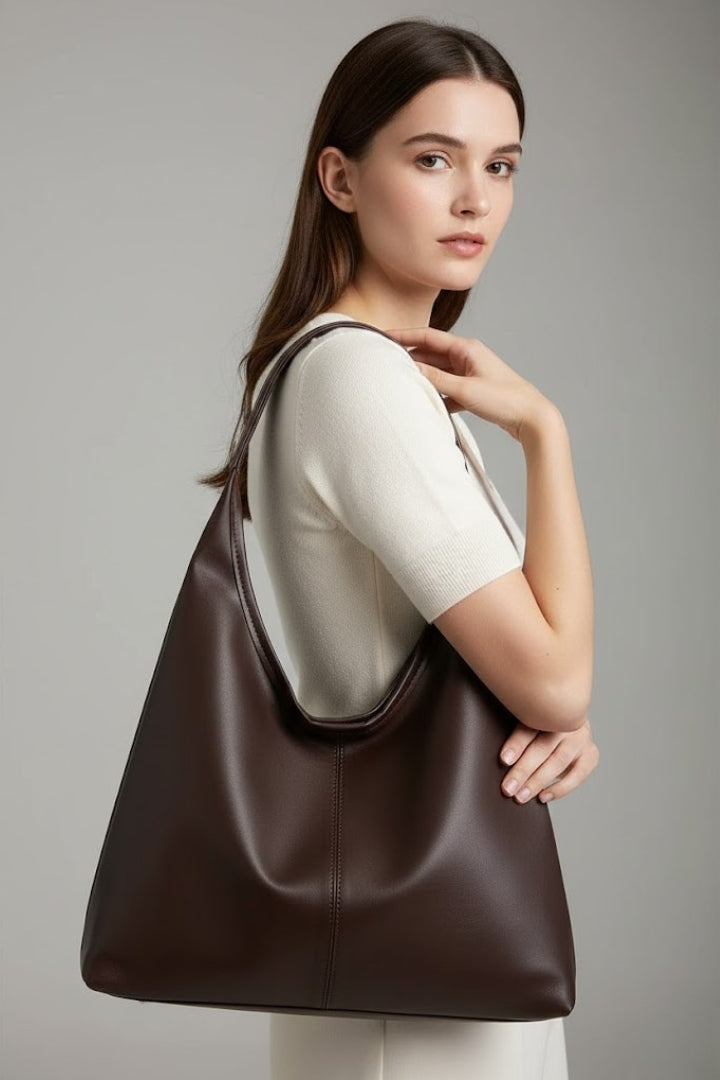 Bolso tote clásico estructurado con asas de hombro