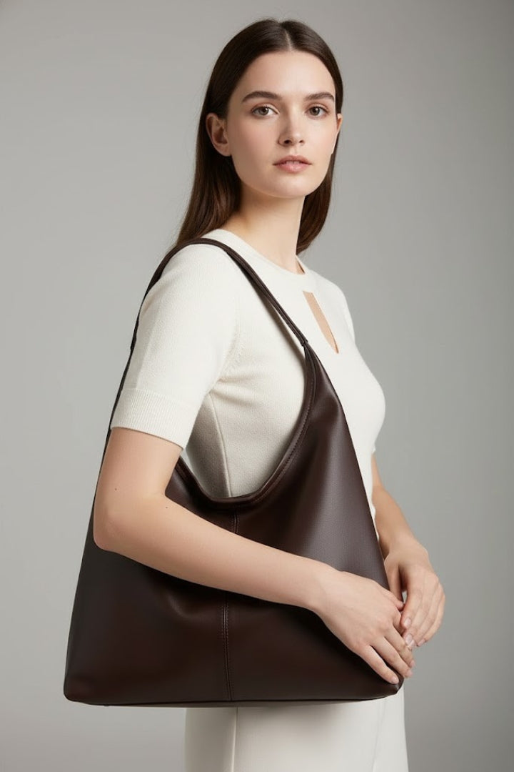 Bolso tote clásico estructurado con asas de hombro