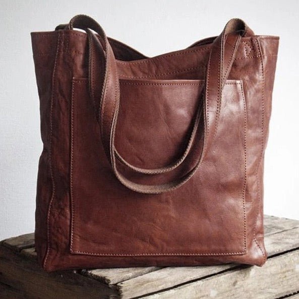 Bolso de hombro vintage estructurado con asa superior