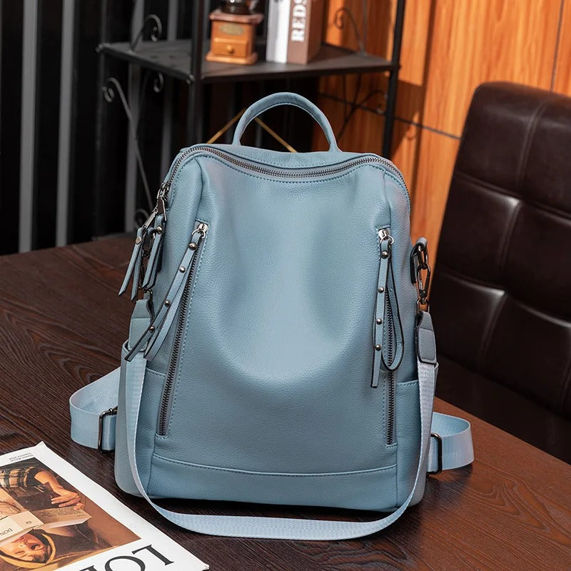 Mochila diaria de tacto suave con compartimentos inteligentes