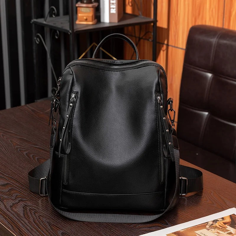 Mochila diaria de tacto suave con compartimentos inteligentes