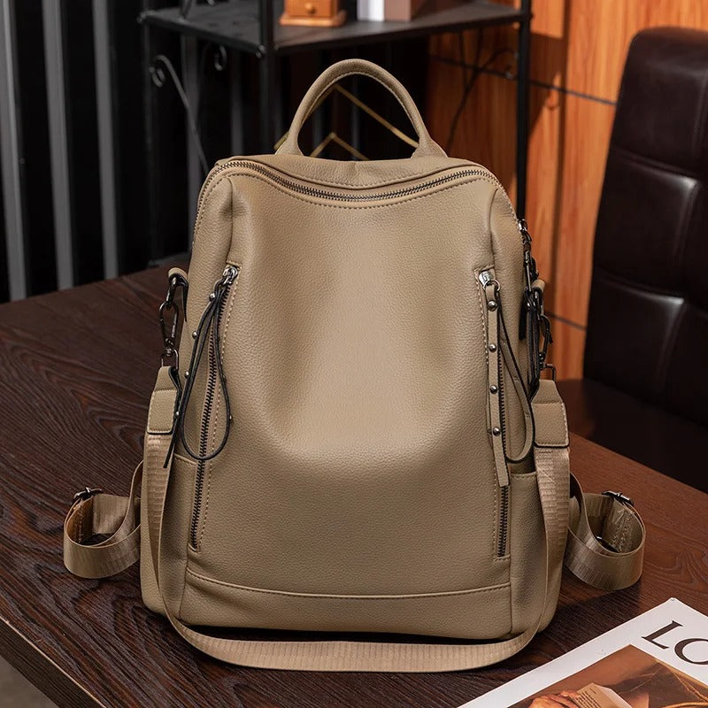 Mochila diaria de tacto suave con compartimentos inteligentes