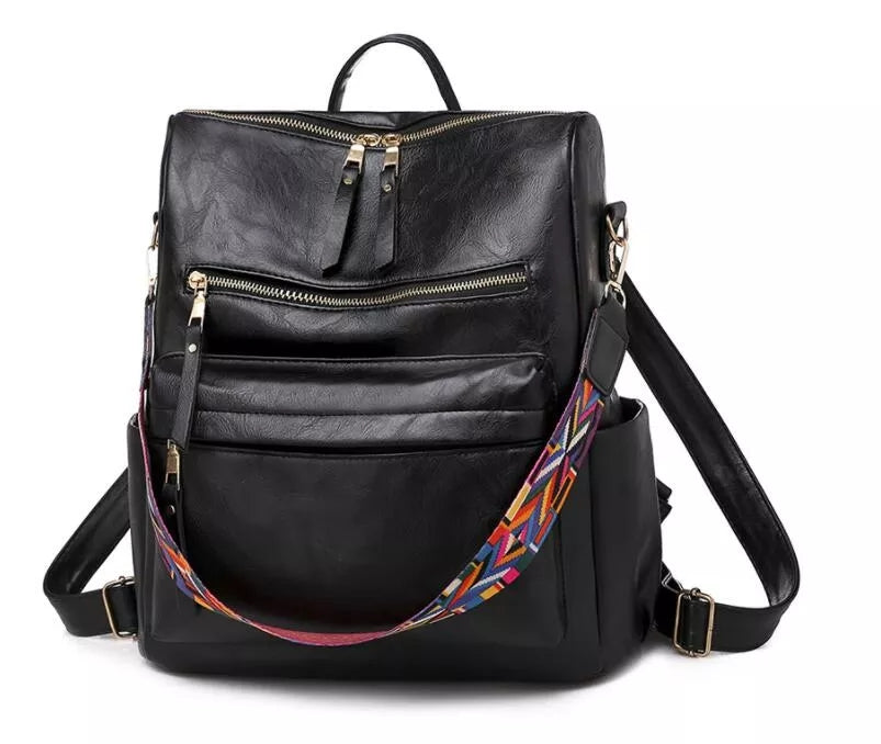 Mochila convertible espaciosa con asa superior