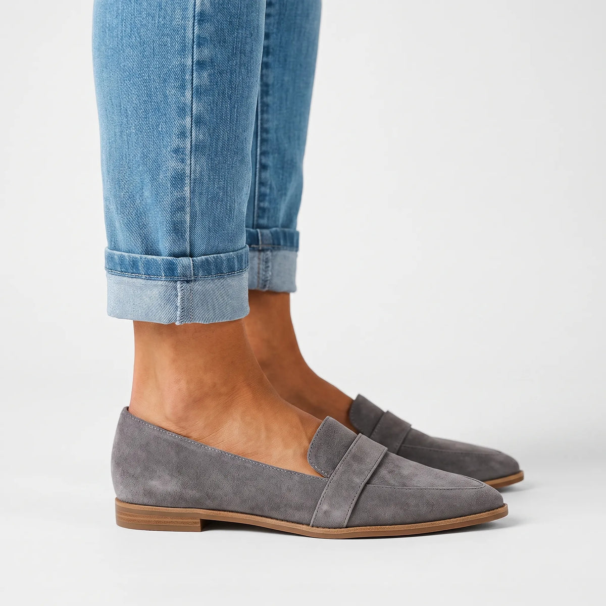 Mocasines de punta afilada para mujer