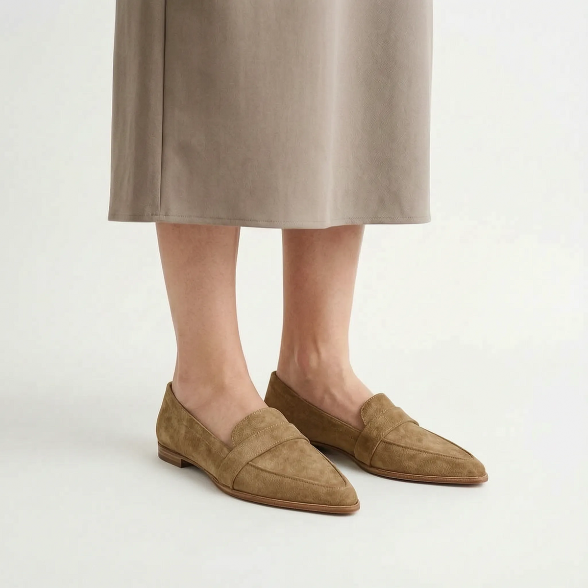 Mocasines de punta afilada para mujer