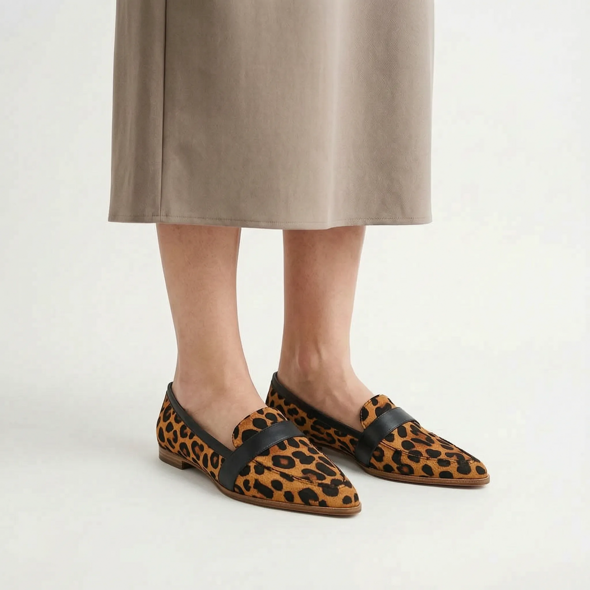 Mocasines de punta afilada para mujer