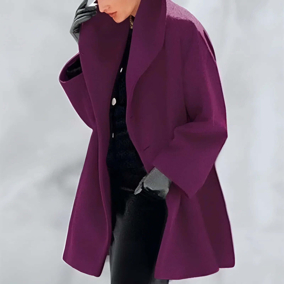 Abrigo de invierno elegante para mujer