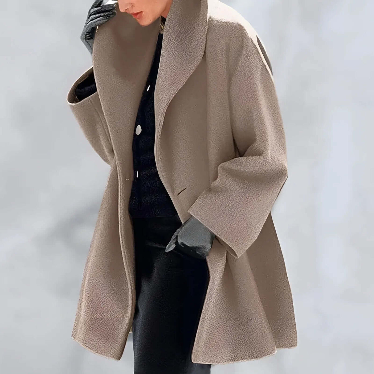 Abrigo de invierno elegante para mujer